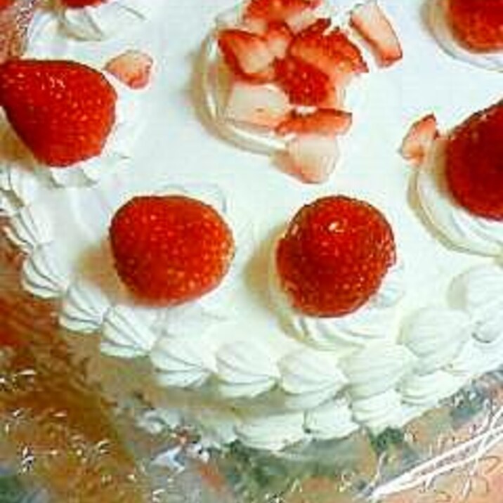 誕生日のショートケーキ